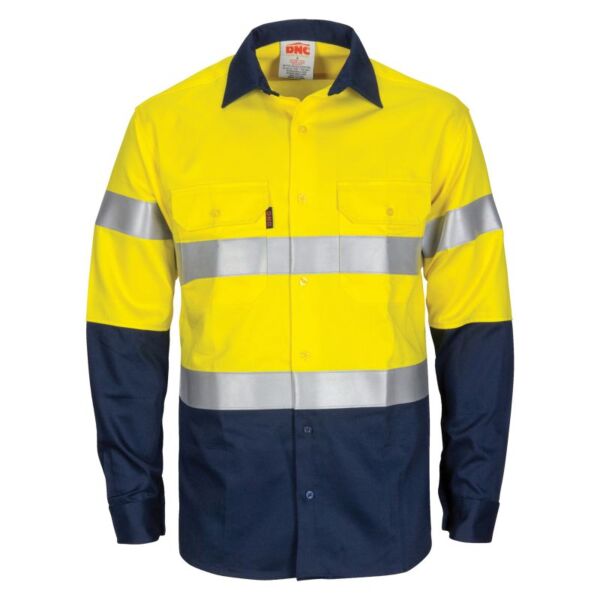 Paton Saint Flame Retardant 2 Tone Cotton Long Sleeve Shirt with 3M F/R Tape Thumbnail