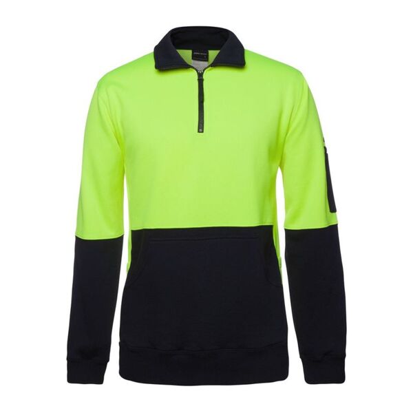 Mens Hi Vis 330G 1/2 Zip Fleece Thumbnail
