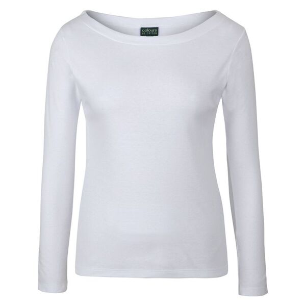 Womens C Of C Long Sleeve Boat Neck Tee Thumbnail