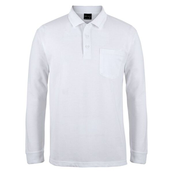 Mens 210 Long Sleeve Pocket Polo Thumbnail