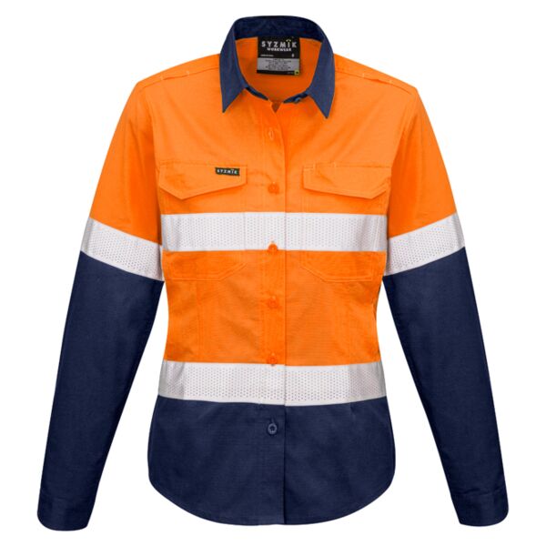 Womens Rugged Cooling Taped Hi Vis Spliced Shirt Thumbnail