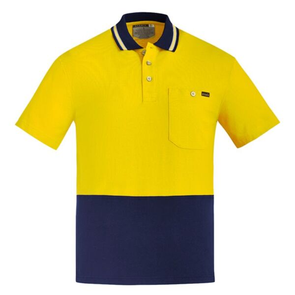 Mens Hi Vis Cotton Short Sleeves Polo Thumbnail