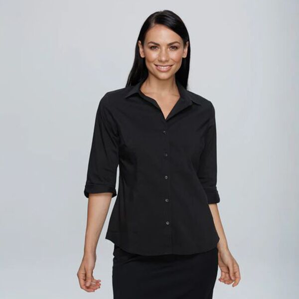 Womens Kingswood  Shirt 3/4 Sleeve Thumbnail