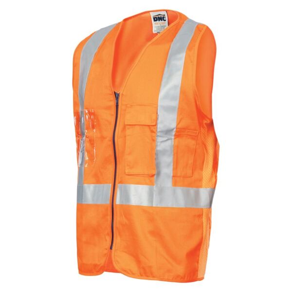Cross Back Cotton Safety Vests with CSR Reflective Tape Thumbnail