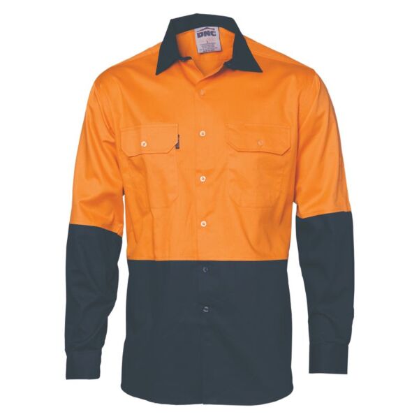 Two Tone Cotton Drill Shirt Thumbnail